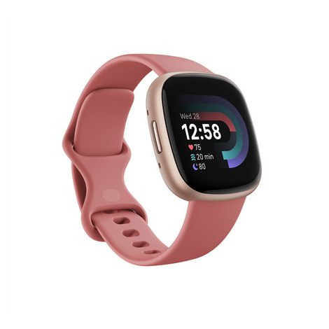 Fitbit Versa 4 Inteligentny zegarek Różowy piasek 40 mm Odbiornik FitBit Pay GPS/GLONASS Wodoodporny